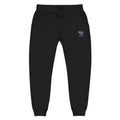Blue Floral Heart Embroidery Sweatpants
