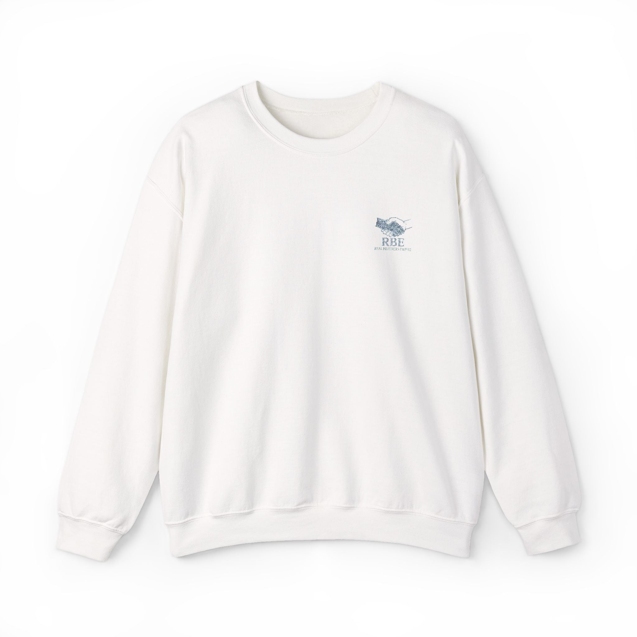 Crewneck Sweatshirt — Small Chest Floral Wave Graphic