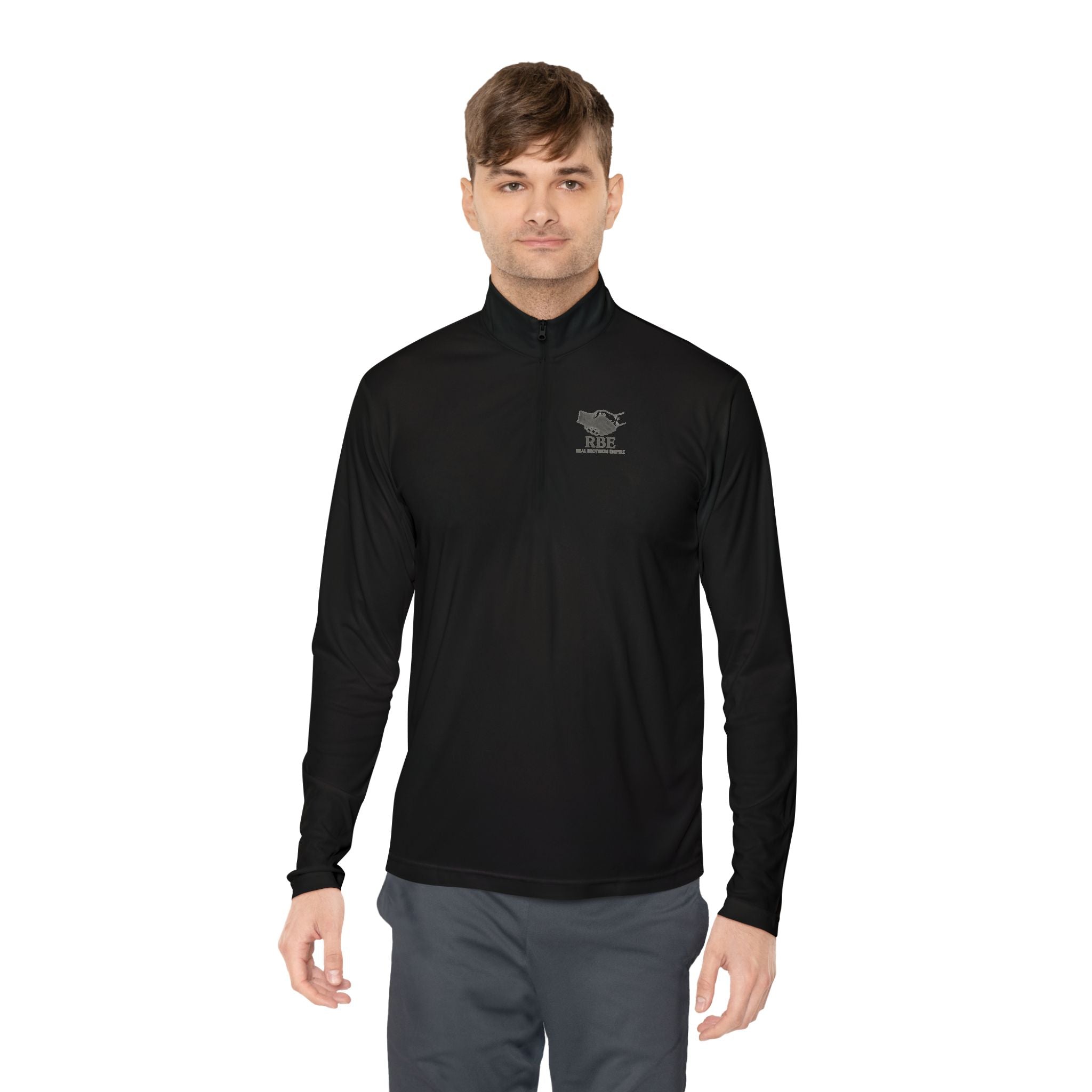 Skull and Anvil Logo Quarter-Zip Pullover | Small Chest & Back Print