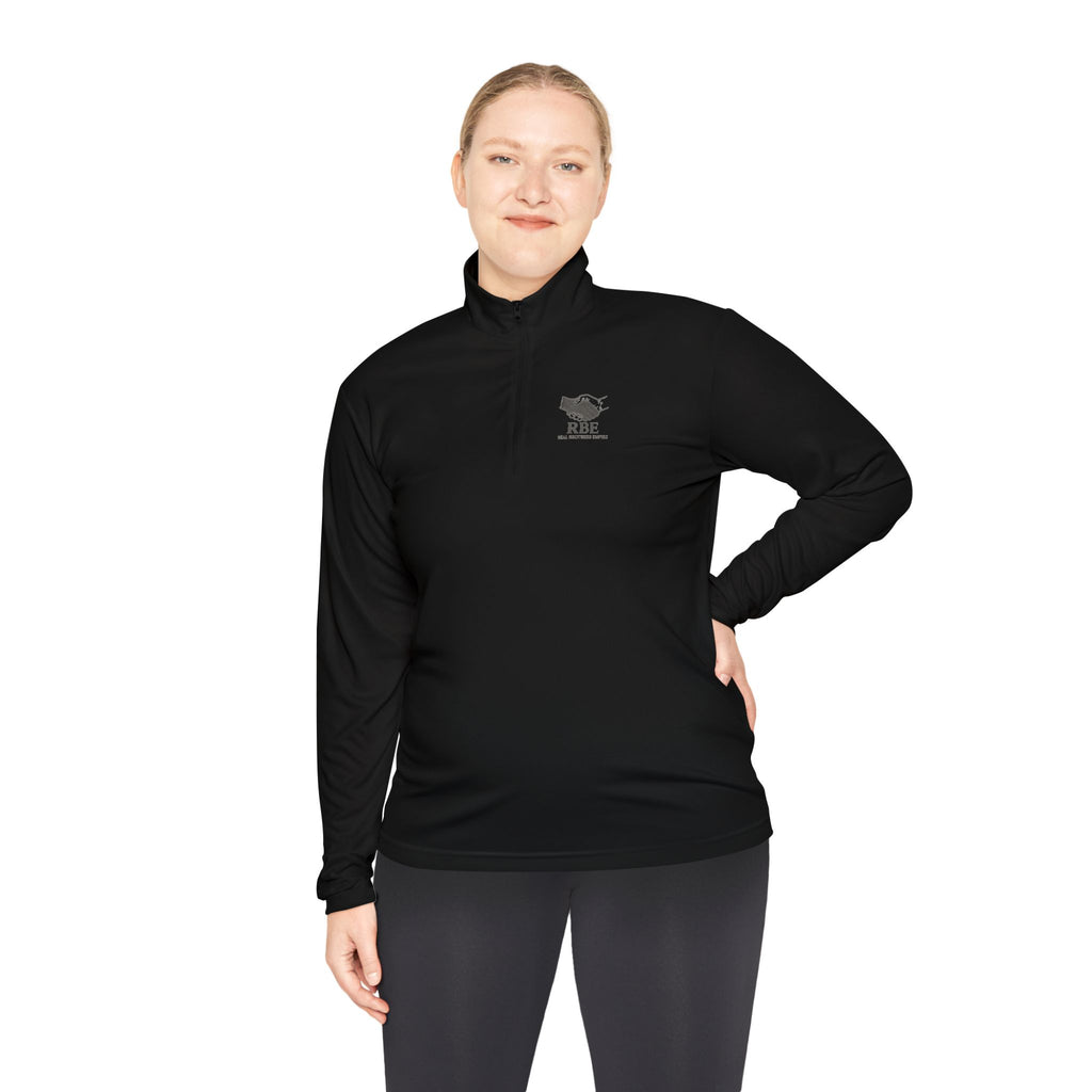 Skull and Anvil Logo Quarter-Zip Pullover | Small Chest & Back Print