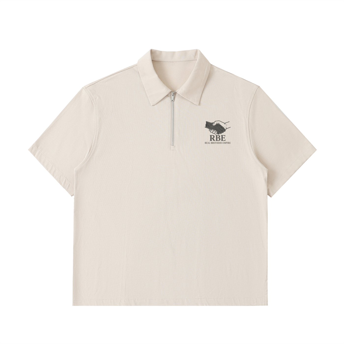 Half-Zip Cotton Polo Shirt