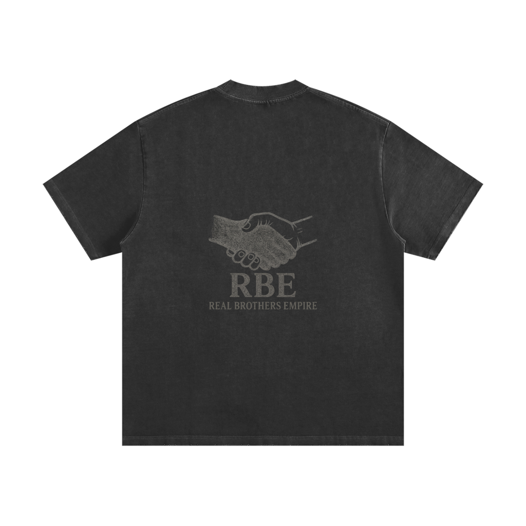 Heavyweight Vintage Washed Frayed T-Shirt