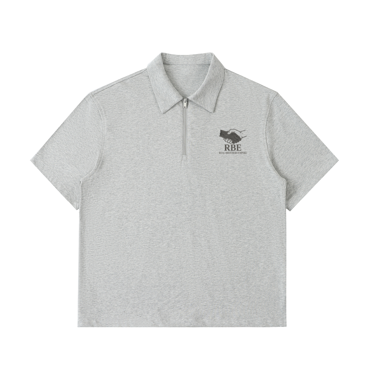 Half-Zip Cotton Polo Shirt