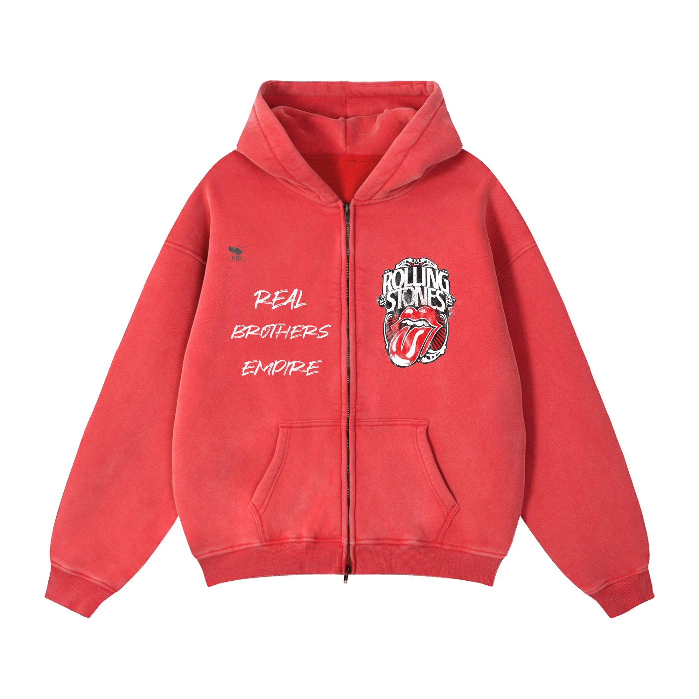 Zip-Through Boxy Fleece Hoodie