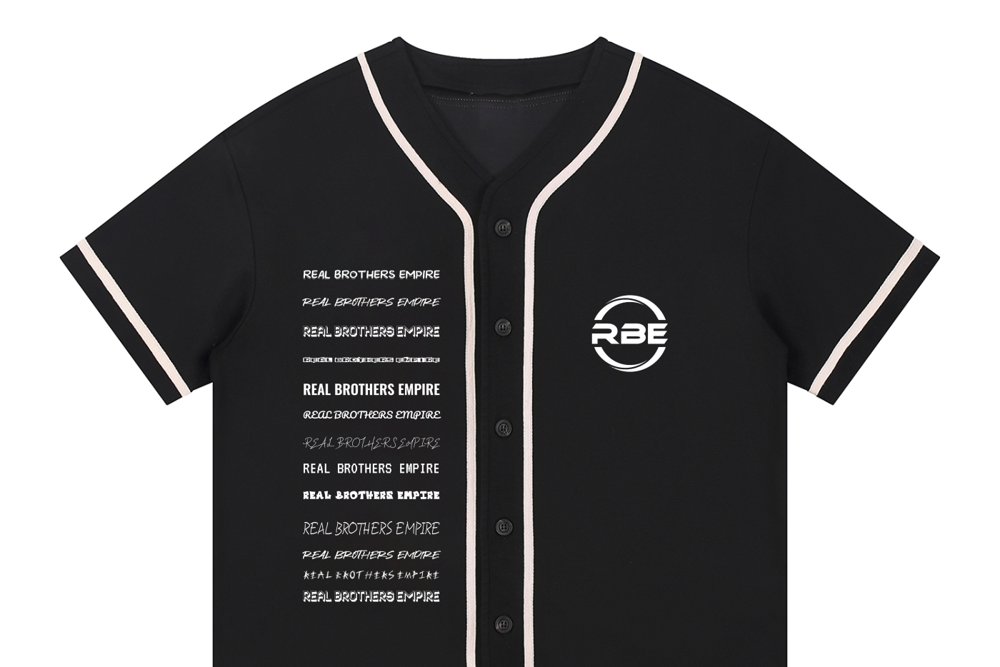 Contrast Piped Button-Up Jersey