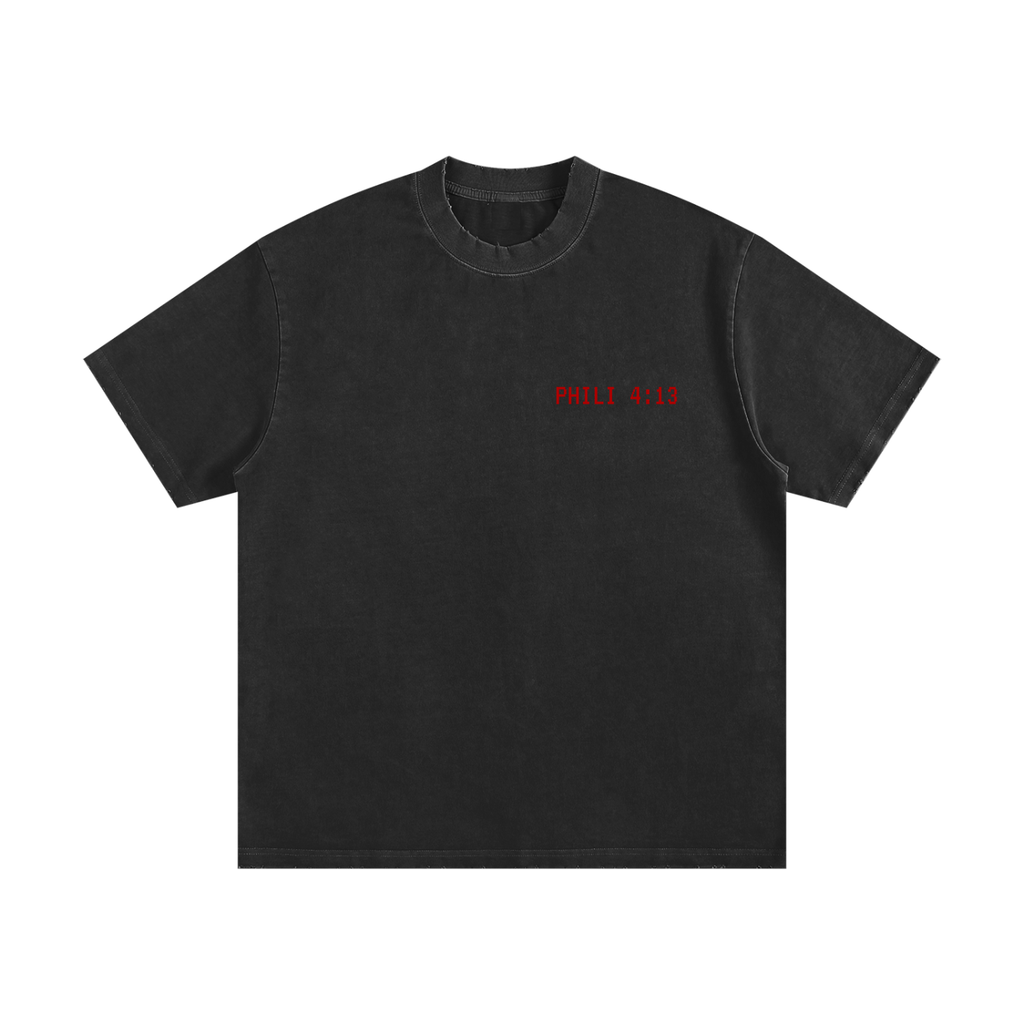Heavyweight Vintage Washed Frayed T-Shirt