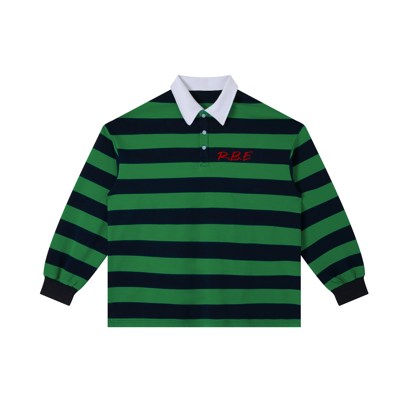 Color Block Stripe Polo Shirt