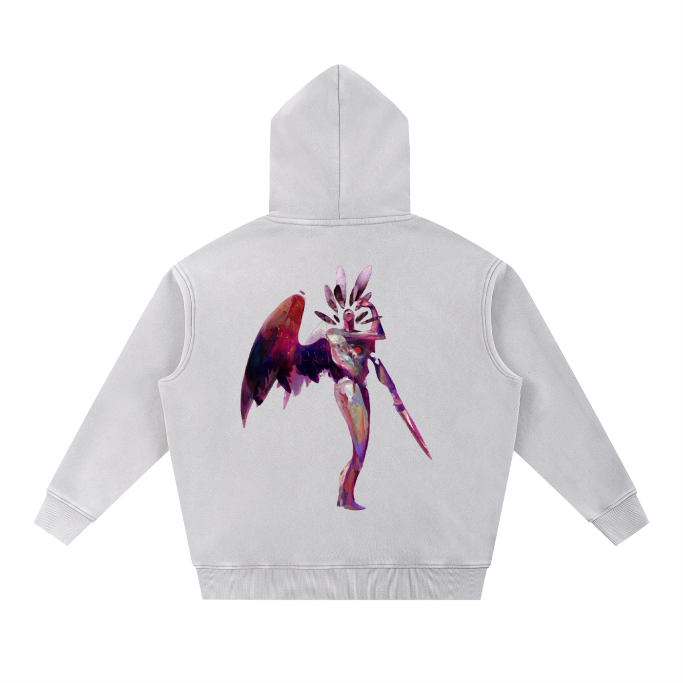 Snow Wash Fleece Oversize Hoodie