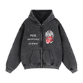 Zip-Through Boxy Fleece Hoodie